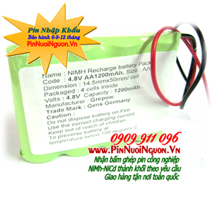 NiMh 4.8v-AA2200mAh Rechargeable Battery Pack