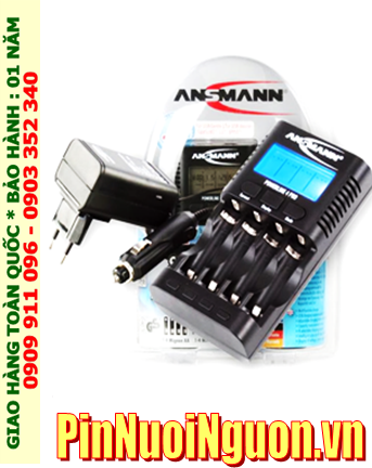 Powerline 4Pro; Máy sạc pin Ansman Powerline 4Pro _Có màn hình LCD_Đo Dung lượng Pin _Sạc 1,2,3,4 pin AA-AAA