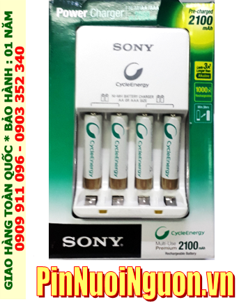 Bộ sạc Sony BCG-34HW4KN kèm 4 pin sạc Sony AAA800mAh 1.2v _Made in Japan |HẾT HÀNG