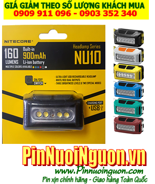 Đèn pin đội đầu siêu sáng Nitecore NU10 với 160Lumens chiếu xa 100m| Bảo hành 2 năm