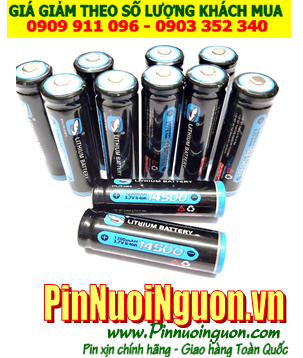 Pin sạc 3.7v Lithium Li-Ion Smilling Shark SS14500-1200mAh (size pin tiểu) Made in Thailand | HẾT HÀNG