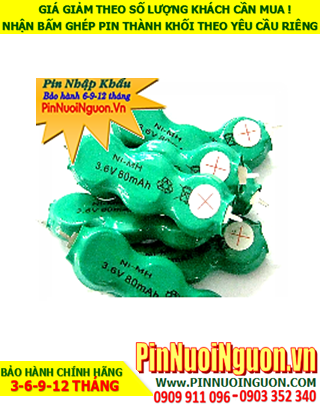 Pin sạc 3.6v 80mAh (3/V80H); Pin sạc NiMh 3.6v 80mAh (3/V80H); Pin sạc khối 3.6v 80mAh (3/V80H); Pin sạc công nghiệp 3.6v 80mAh (3/V80H)