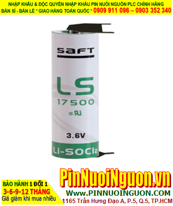 Pin Saft LS17500 _Pin LS17500; Pin nuôi nguồn PLC Saft LS17500 lithium 3.6v A 3600mAh _Xuất xứ Pháp