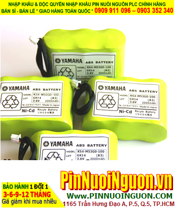 Yamaha battery KS4-M53G0-100; Pin sạc NiMh NiCd Yamaha battery KS4-M53G0-100 _Xuất xứ Nhật