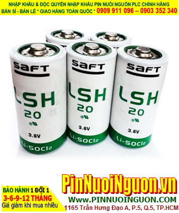 Pin Saft LSH20 _Pin LSH20; Pin nuôi nguồn PLC Saft LSH20 lithium 3.6v D 13000mAh _Xuất xứ Pháp