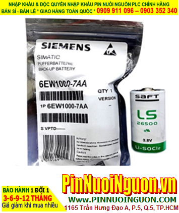 Pin Siemens 6EW1000-7AA; Pin nuôi nguồn PLC Siemens 6EW1000-7AA lithium 3.6v C 7700mAh -Xuất xứ Pháp