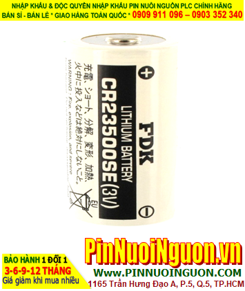 Pin CR23500SE _Pin FDK CR23500SE; Pin nuôi nguồn FDK CR23500SE lithium 3v 5000mAh _Xuất xứ Nhật