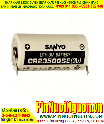 SANYO CR23500SE, Pin nuôi nguồn 3V lithium SANYO CR23500SE chính hãng /Xuất xứ NHẬT