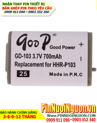 GODP GD-103 (3.6v AA700mAh); Pin điện thoại bàn không dây GODP GD-103 (Pin sạc NiMh 3.6v AA700mAh)