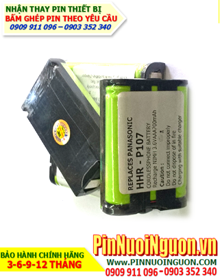 Panasonic HHR-P107; Pin điện thoai bàn không dây Panasonic HHR-P107 3.6v 700mAh