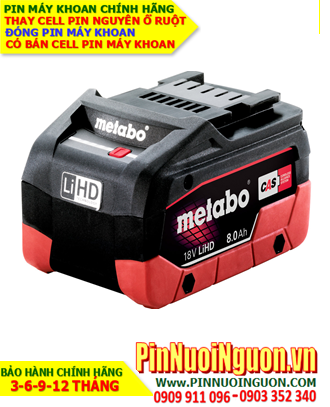 Pin sạc 18v -8000mAh; Pin máy khoan Matabo 18v -8.0AH (8000mAh) _Thay CELL pin máy khoan Metabo 18v 8000mAh