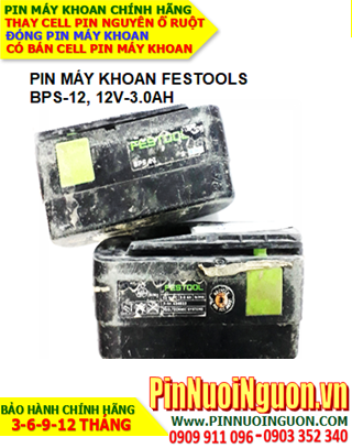 Pin máy khoan FESTOOLS BPS 12 (12V-3.0AH) Pin sạc NIMH, THAY RUỘT pin chính hãng| hàng có sẳn-Bảo hành 6 tháng