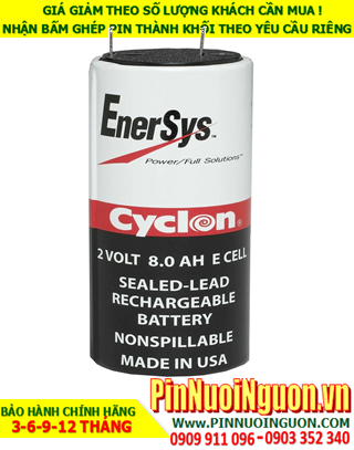 Pin EnerSys Cyclon Sealed Lead Acid 2V-8.0AH chính hãng nhập khẩu từ USA | hàng có sẳn