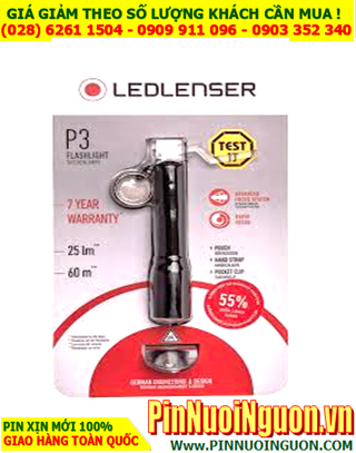 Đèn pin siêu sáng LED LENSER P3 bóng CREELED chuẩn FL1 quốc tế