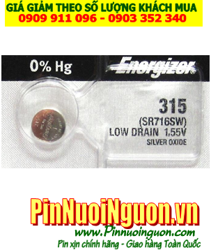 Pin SR716SW _Pin 315; Pin đồng hồ Energizer SR716SW 315 Silver Oxide 1.55v _Made in USA| HẾT HÀNG
