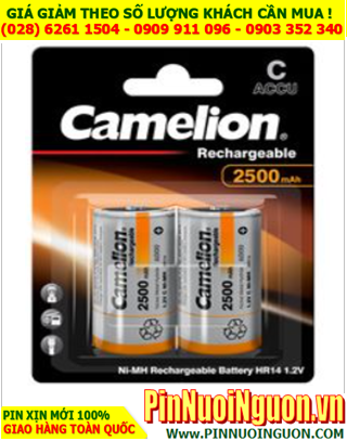 Camelion NH-C2500BP2; Pin sạc C 1.2v Camelion NH-C2500BP2 (Loại vỉ 2viên) |TẠM HẾT HÀNG