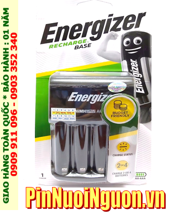 Energizer CHVC4; Máy sạc pin Energizer CHVC4 _ 04 khe sạc _Sạc được 1,2,3,4 pin AA-AAA (không kèm Pin) _Mẫu mới