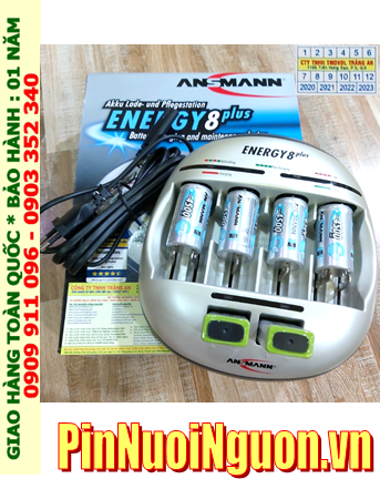 Energy 8Plus _Bộ sạc Energy 8Plus kèm 6 Pin (4Pin sạc C Ansman C4500mAh & 2 pin sạc 9v Ansman E200)
