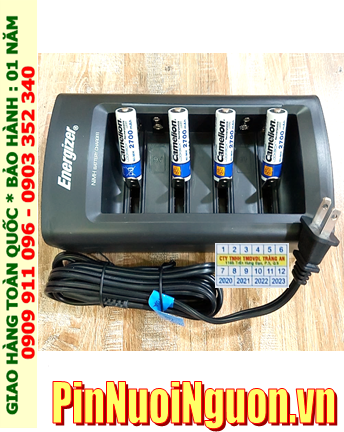 Energizer CHFC3; Bộ sạc pin AA Energizer CHFC3 kèm 4 pin sạc Camelion NH-AA2700LBP2 (AA2700mAh 1.2v)
