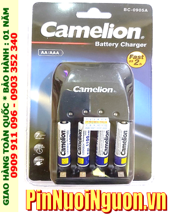 Camelion BC-0905A _Bộ sạc pin BC-0905A kèm 4 pin sạc Camelion NH-AAA1100LBP2 (AAA1100mAh 1.2v)