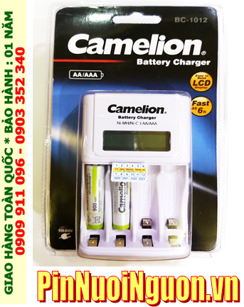 Camelion BC-1012 _Bộ sạc kèm 2 pin sạc Camelion NH-AAA900ARBP2 (AAA900mAh 1.2v)