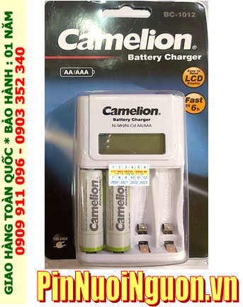 Camelion BC-1012 _Bộ sạc pin BC-1012 kèm 2 pin sạc Camelion NH-AA2500ARBP2 (AA2500mAh 1.2v_