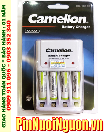 BC-1010B _Bộ sạc pin BC-1010 kèm 4 pin sạc Camelion NH-AAA900ARBP2 (AAA900mAh 1.2v)