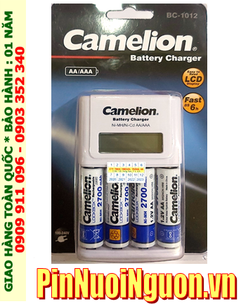 Camelion BC-1012; Bộ sạc pin AA Camelion BC-1012 _kèm 4 pin sạc Camelion NH-AA2700LBP2