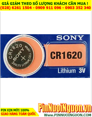 Pin CMOS CR1620; Pin CMOS Sony CR1620 lithium 3V _Made in Indonesia