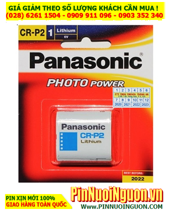 Panasonic CR-P2; Pin 6.0v lithium Panasonic CR-P2 1550mAh (Made in Indonesia)