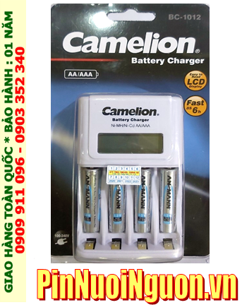 Camelion BC-1012; Bộ sạc pin AAA Camelion BC-1012 _kèm 4 pin sạc Ansman AAA1100mAh 1.2v