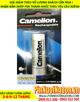 Camelion ICR18650; Pin sạc lithium 3.7v Camelion ICR18650 2200mAh _Pin 18650