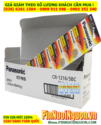 COMBO 1hộp 20vỉ 5viên (100viên) Pin Panasonic CR1216 lithium 3.0v _Giá chỉ 1.440.000/Hộp 100viên