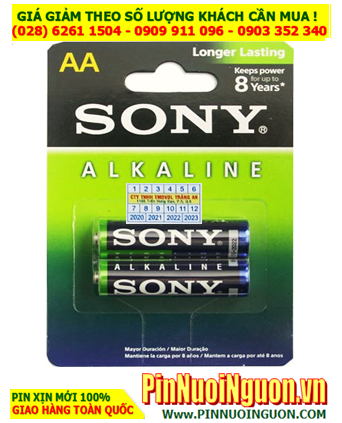 Sony AM3L AA LR6; Pin AA 1.5v Alkaline Sony AM3L-B2D _Xuất xứ Indonesia /Loại vỉ 2 viên