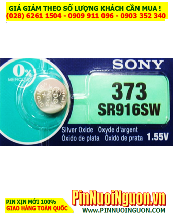 Pin SR916SW _Pin 373; Pin đồng hồ Sony SR916SW - 373 silver oxide 1.55V _Made in Indonesia _1viên