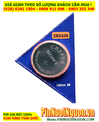 Pin CR2430 _Pin Sony CR2430: Pin 3v lithium Sony CR2430 _Made in Indonesia _1viên