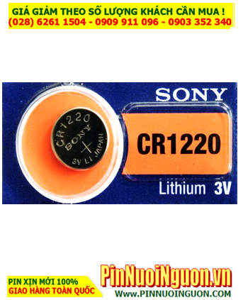 Pin CR1220 _Pin Sony CR1220; Pin 3v lithium Sony CR1220 _Made in Indonesia _1viên