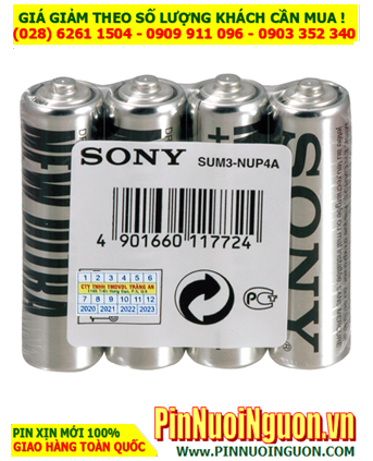 Sony SUM3-NUP4A; Pin AA 1.5v SUM3-NUP4A Heavy Duty | TẠM HẾT HÀNG-Vỉ 4viên