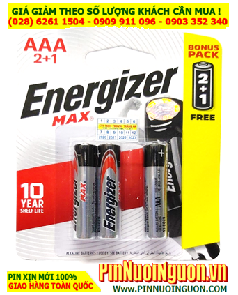 Pin đèn pin Energizer AAA 1.5v E92-BP3 (B2C1) Max Power Seal Technology Alkaline 1.5V