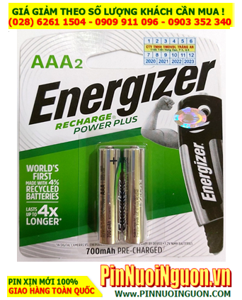 Energizer NH12URP2; Pin sạc AAA 1.2v Energizer NH12URP2 AAA700mAh _Made in Japan _Vỉ 2viên