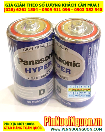 Panasonic R20UT/2S; Pin đại D 1.5v Panasonic R20UT/2S Hyper chính hãng (Loại 2viên)