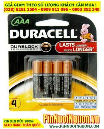 Pin Duracell MN2400 LR03 AAA4; Pin AAA 1.5v Alkaline Duracell MN2400 LR03 AAA4  (Loại Vỉ 4viên) |HẾT HÀNG