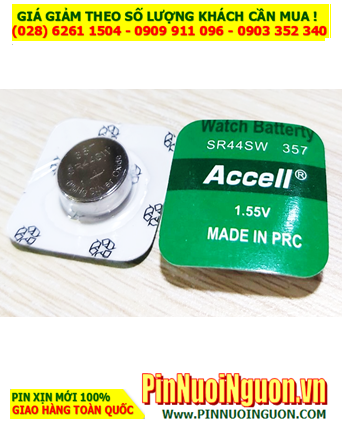 Pin SR44SW, 357; Pin Accell SR44SW, 357 Silver Oxide 1.55v _Made in P.R.C |Vỉ 1viên