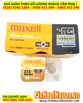 Pin SR916SW _Pin 373; Pin Maxell SR916SW 373 silver oxide 1.55v _Made in Japan