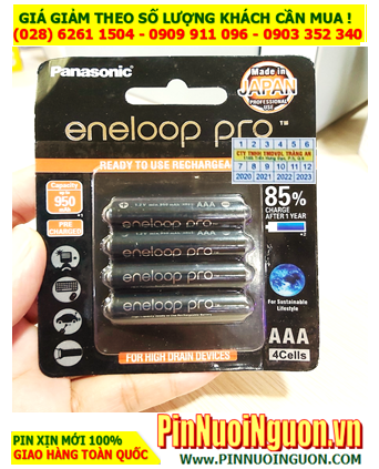 Eneloop Pro BK-4HCCE/4B; Pin sạc AAA 1.2v Panasonic Eneloop Pro BK-4HCCE/4B (AAA950mAh)_Japan_Vỉ 4viên