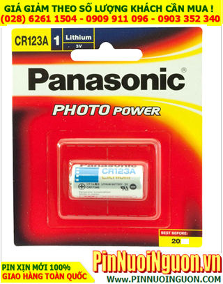 Panasonic CR123A Lithium 3.0v Battery (PhotoLithium Panasonic CR123A Battery)
