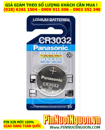 Pin Panasonic CR3032 _Pin CR3032; Pin nuôi nguồn Panasonic CR3032 lithium 3v _Made in Indonesia