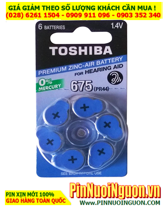 Pin PR44 _Pin 675; Pin máy trợ thính Toshiba 675 _Pin máy trợ thính PR44 Premium Zinc