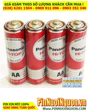 COMBO 01HỘP Pin AA 1.5v Panasonic R6DT/4S Hi-top (X.xứ Indonesia) _Giá chỉ 168.000đ/ 60viên