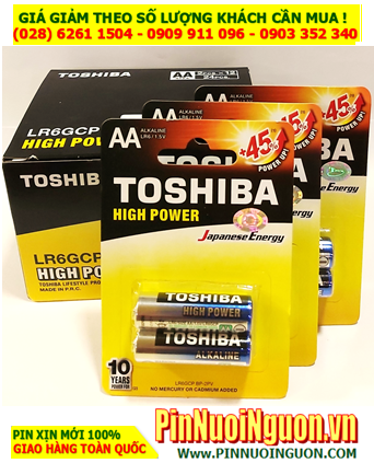 COMBO hộp 12 vỉ (24viên) Pin AA 1.5v Alkaline Toshiba LR6GCP BP-2PV _Giá chỉ 204.000vnd/ Hộp